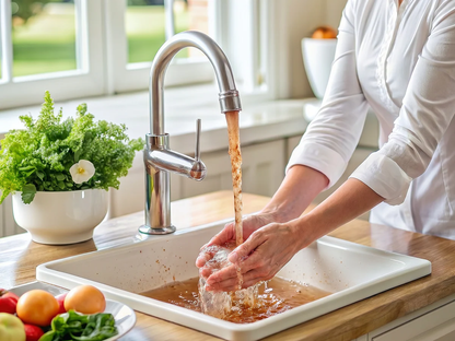 ⏰Anti-Splash Kitchen Faucet Filter for Sediment & Rust Removal