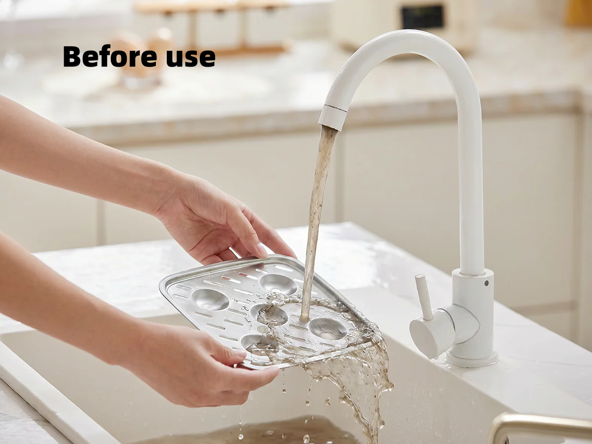 ⏰Anti-Splash Kitchen Faucet Filter for Sediment & Rust Removal