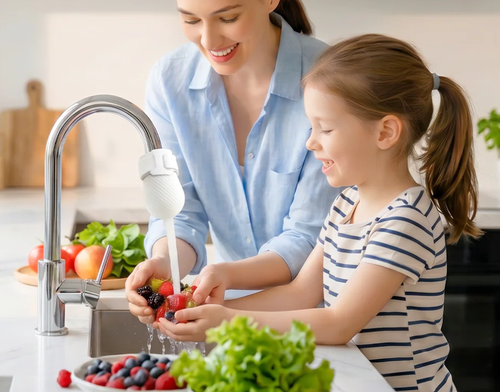 ⏰Anti-Splash Kitchen Faucet Filter for Sediment & Rust Removal