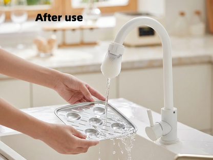 ⏰Anti-Splash Kitchen Faucet Filter for Sediment & Rust Removal