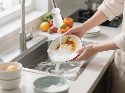 ⏰Anti-Splash Kitchen Faucet Filter for Sediment & Rust Removal
